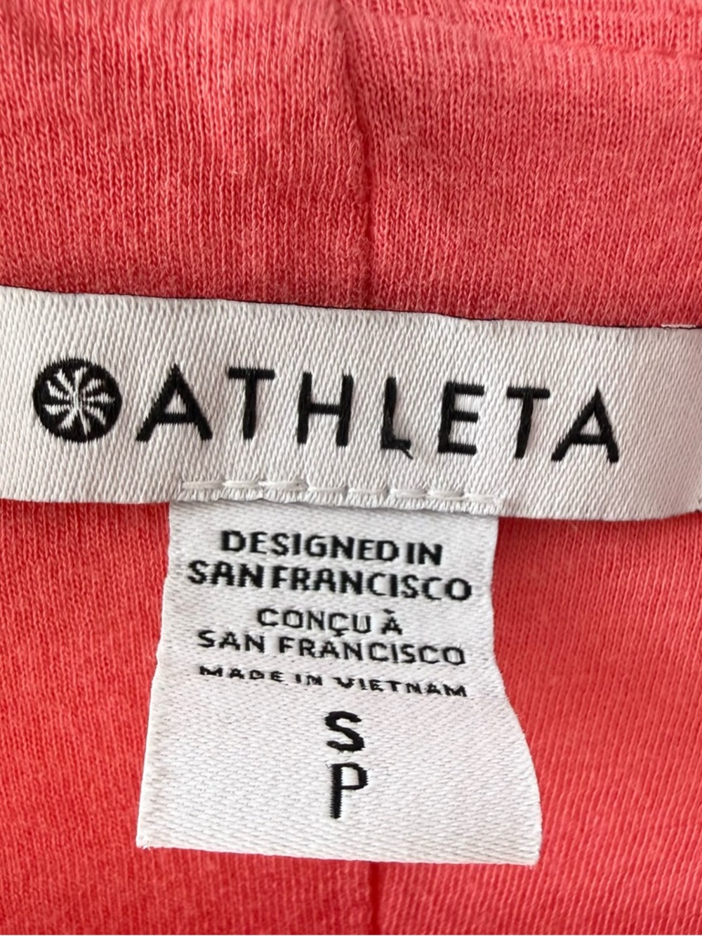 ATHLETA Stella Dress Coral Ruched Bodycon Lined Size Small - Picture 5 of 7